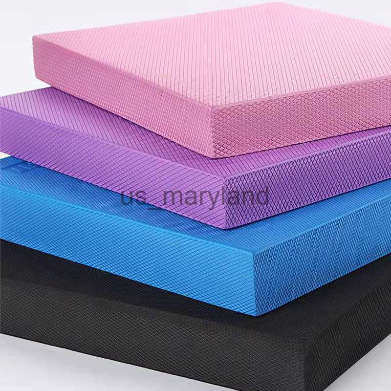 Yoga Mats 30*40cm TPE Mat Soft Balance Pad Waterproof Cushion Trainer Gym Pilates Block Fitness Knee Pad 5cm Thickened Balance Board J230506