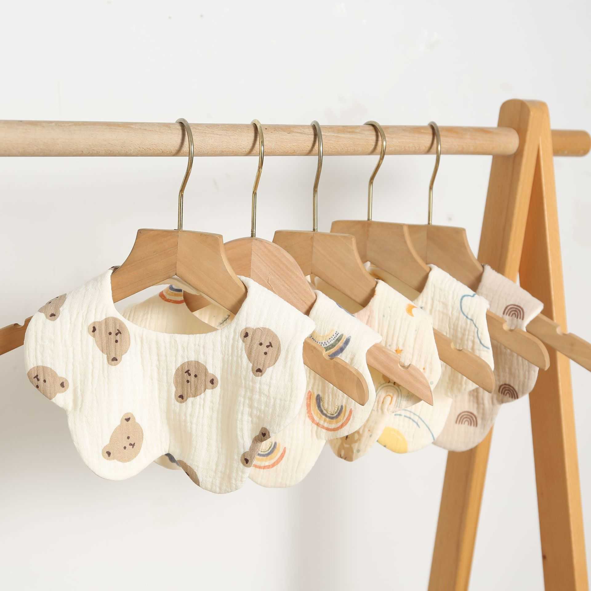Bibs Burp Cloths Cotton solid color 360 flower newborn baby bib bab G220605 good