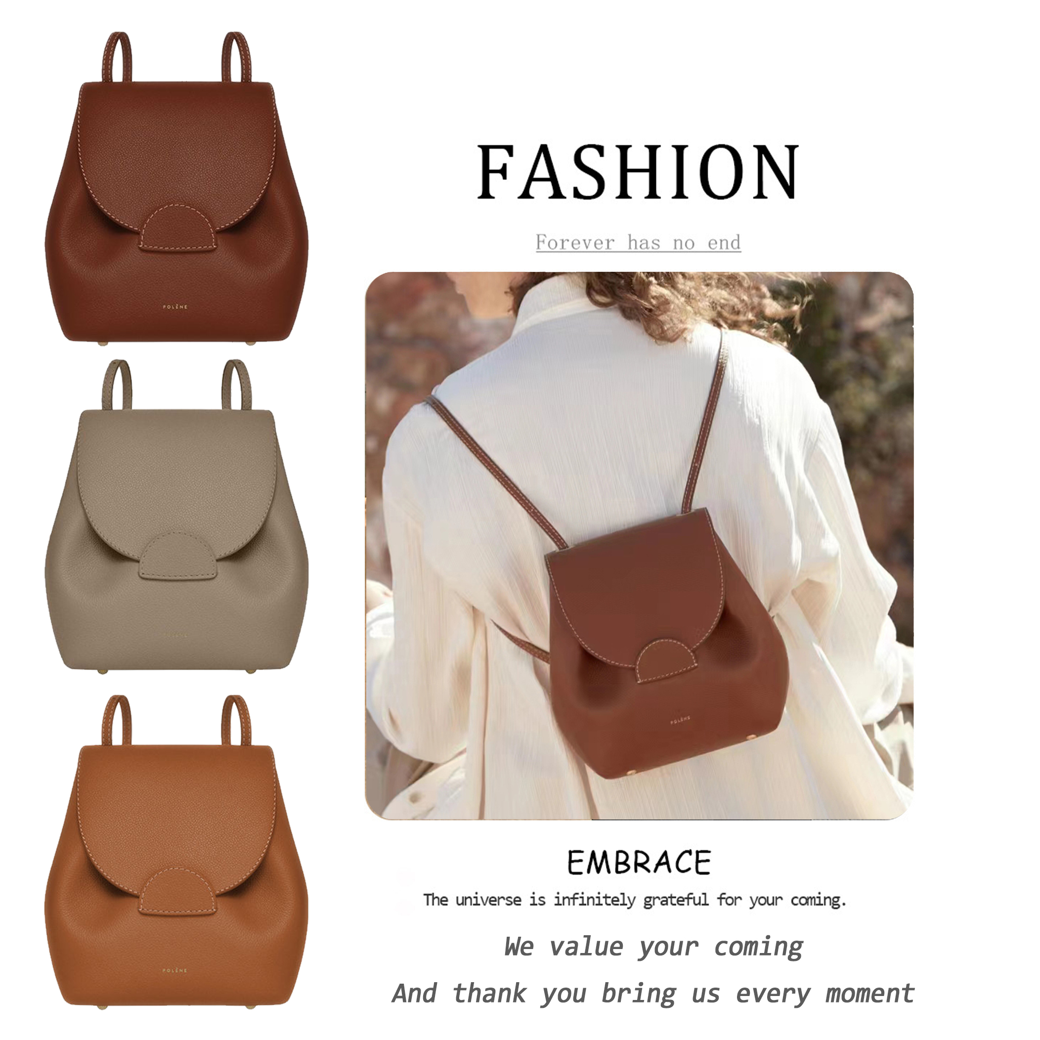 Fashion sac Polene numero mini backpack bag Genuine Leather Womens Designer Luxurys tote back pack book School Bag Cross body lady rucksack bookbag clutch mens bags, Dark brown
Fashion sac Polene numero mini backpack bag Genuine Leather Womens Designer Luxurys tote back pack book School Bag Cross body lady rucksack bookbag clutch mens bags, Dark brown