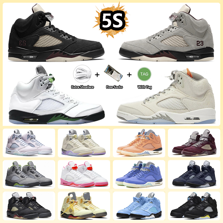 Jumpman 5 5s Burgundy Basketball Shoes UNC Sail Bluebird Easter Ice Blue Island Green Sports Easter White Cement Crimson Bliss Lucky Green Sneaker for Men and Women, Item#14
Jumpman 5 5s Burgundy Basketball Shoes UNC Sail Bluebird Easter Ice Blue Island Green Sports Easter White Cement Crimson Bliss Lucky Green Sneaker for Men and Women, Item#14