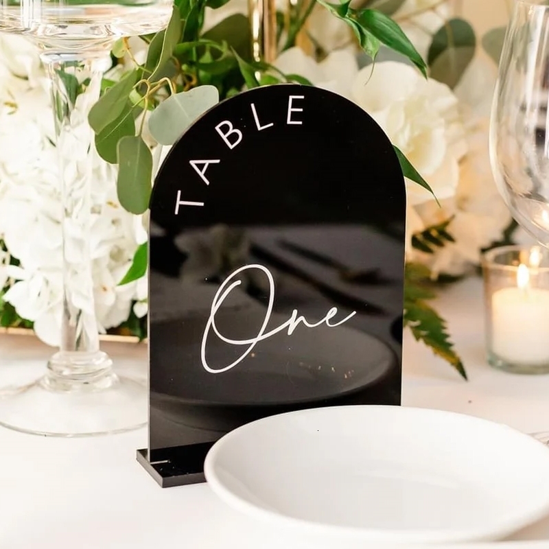 Other Event Party Supplies Black Acrylic Arched Table Numbers Wedding Signage Signs Decor Stationery Reception 230603
Other Event Party Supplies Black Acrylic Arched Table Numbers Wedding Signage Signs Decor Stationery Reception 230603