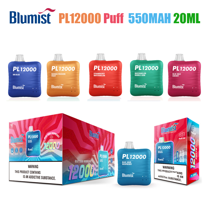 Blumist PL12000 Puff 12000 Vapes Disposable E-cigarettes Electronic Cigarettes 550mah vapers desechables 20ml Prefilled Pods Device USA e cigarette
Blumist PL12000 Puff 12000 Vapes Disposable E-cigarettes Electronic Cigarettes 550mah vapers desechables 20ml Prefilled Pods Device USA e cigarette