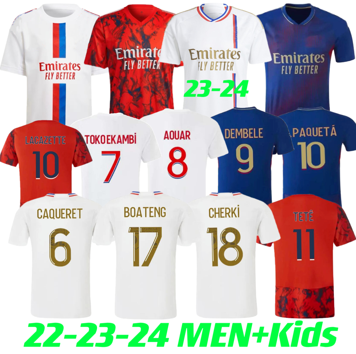 22 23 24 LYON White sports soccer jersey 22 2023 2024 L.PAQUETA KADEWERE AOUAR home away 3rd Kids kit adult Men football shirt, 22/23 away+kids
22 23 24 LYON White sports soccer jersey 22 2023 2024 L.PAQUETA KADEWERE AOUAR home away 3rd Kids kit adult Men football shirt, 22/23 away+kids