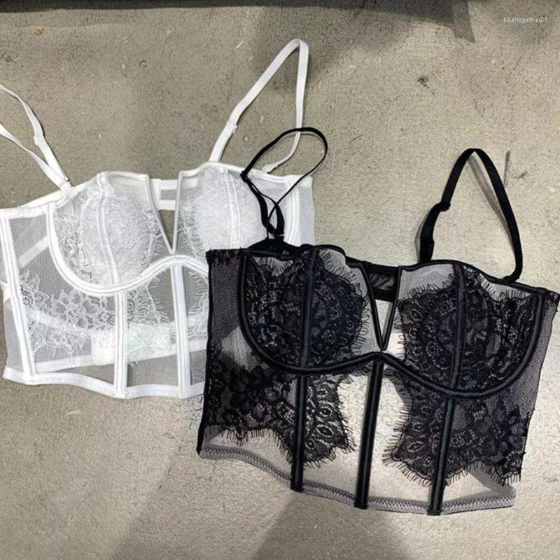 Women's Tanks 2023 French Style Sexy Lace Bra Women Lingerie Slim Perspective Backless Camisole Cropped Top Thin Bralette Y3792, Black
Women's Tanks 2023 French Style Sexy Lace Bra Women Lingerie Slim Perspective Backless Camisole Cropped Top Thin Bralette Y3792, Black