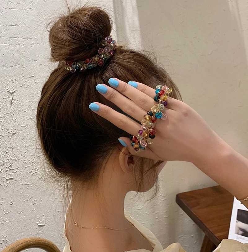 Other Styles Women Beaded Hair Tie Holders Hair Rope Girls Fashion Hair Accessories