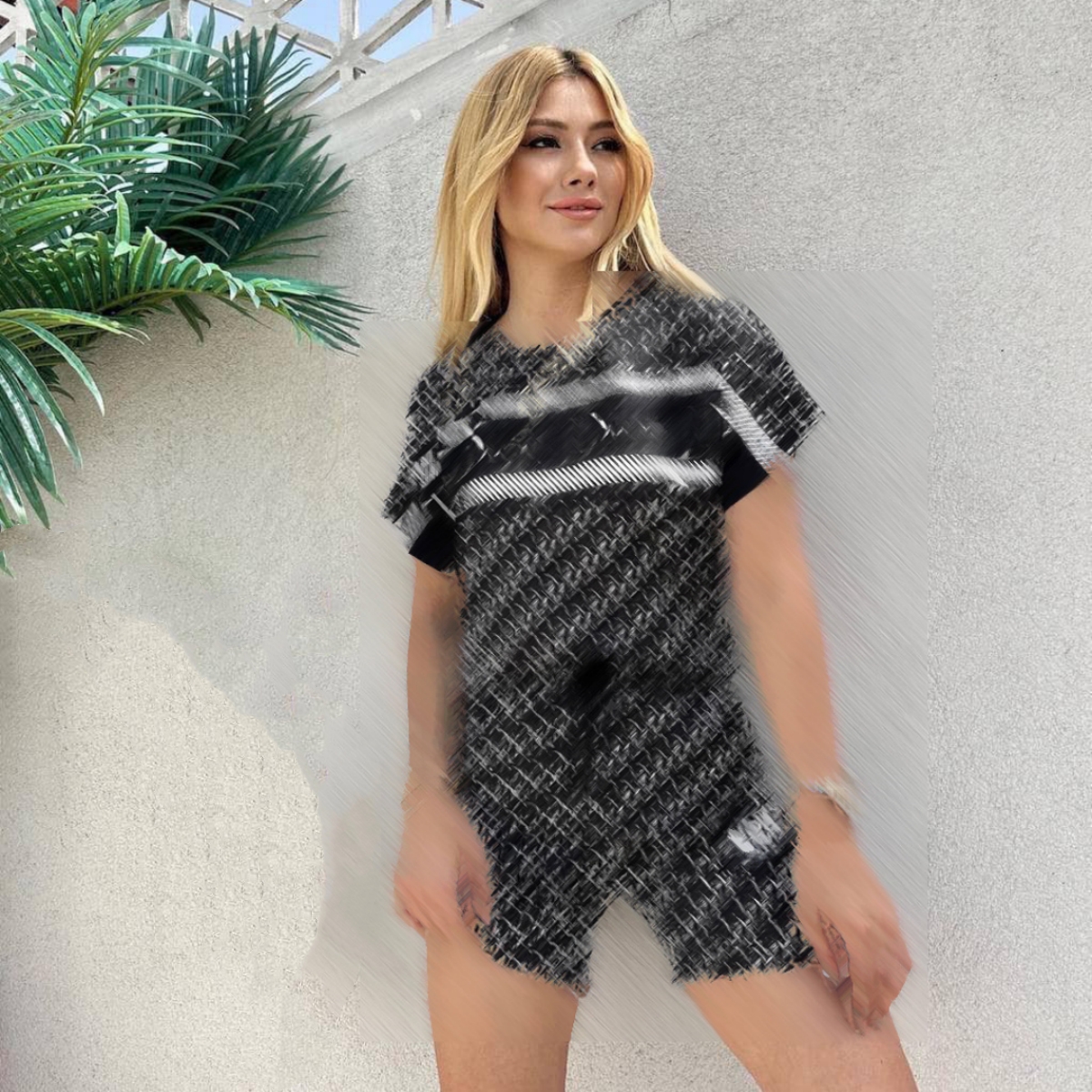 Sporty Tracksuits Summer Outfits Women Casual T-shirt and Shorts Pants 2Pcs Set Free Ship, Black
Sporty Tracksuits Summer Outfits Women Casual T-shirt and Shorts Pants 2Pcs Set Free Ship, Black
