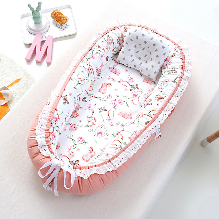 Bed Rails Travel Portable Baby Nest Playpen Bed Cradle born Crib Fence Bed for Kids Baby Bassinet 230606