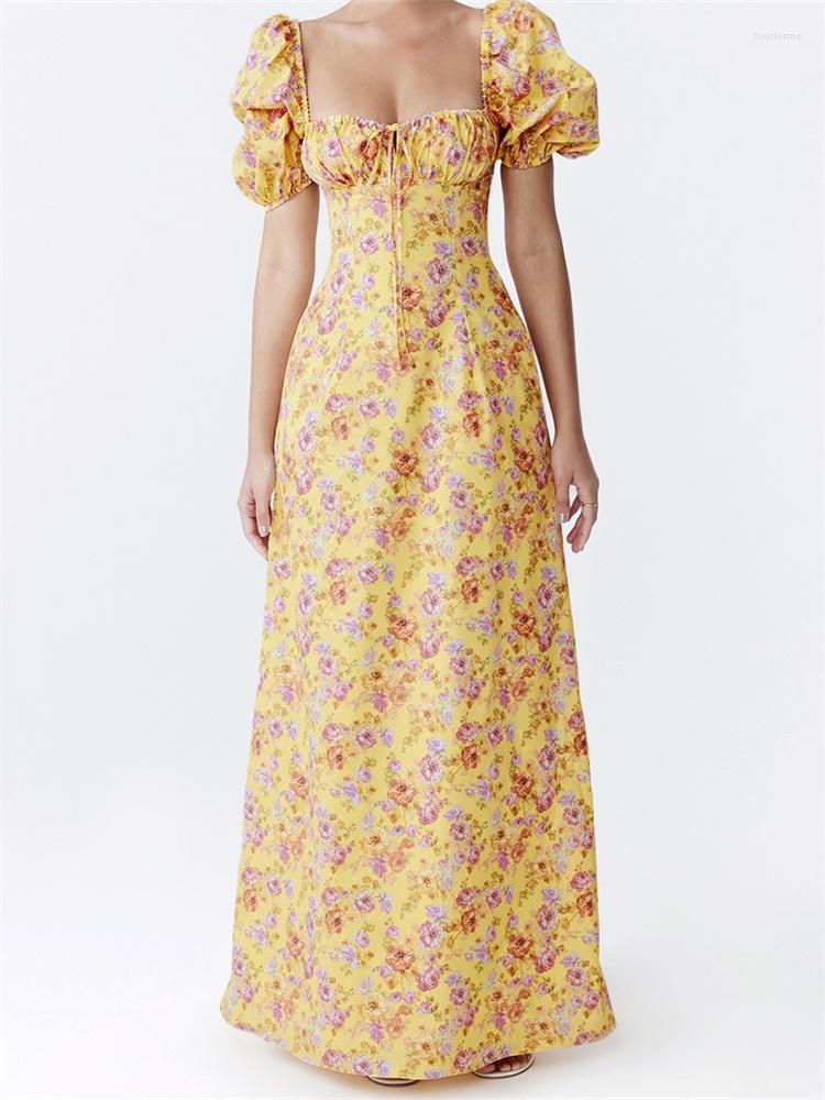 Party Dresses Women Vintage Floral Long Dress Puff Short Sleeve Square Neck Bustier A-line 2023 Summer Elegant Fairycore Y2K, Blue
Party Dresses Women Vintage Floral Long Dress Puff Short Sleeve Square Neck Bustier A-line 2023 Summer Elegant Fairycore Y2K, Blue