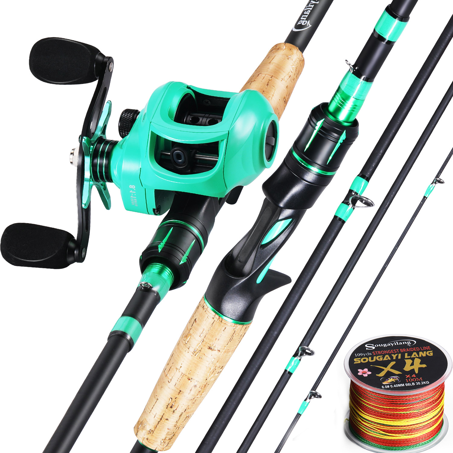 Rod Reel Combo Sougayilang 8.1 1 High Speed Gear Ratio Smooth Casting Reel and 2.1m 4 Sections Carbon Fiber Portable Fishing Rod Combo Set 230606
Rod Reel Combo Sougayilang 8.1 1 High Speed Gear Ratio Smooth Casting Reel and 2.1m 4 Sections Carbon Fiber Portable Fishing Rod Combo Set 230606