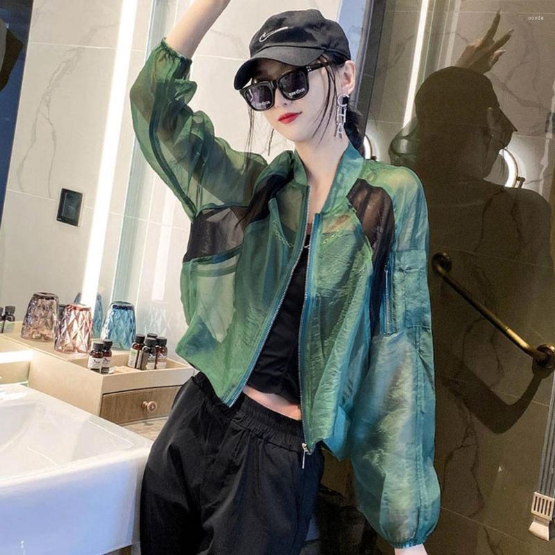 Women's Jackets Summer Long Sleeve Baseball Jacket Sunscreen Clothing Women Thin Style Zipper Ladies Fashion Loose Short Coat Female Tops, Black
Women's Jackets Summer Long Sleeve Baseball Jacket Sunscreen Clothing Women Thin Style Zipper Ladies Fashion Loose Short Coat Female Tops, Black