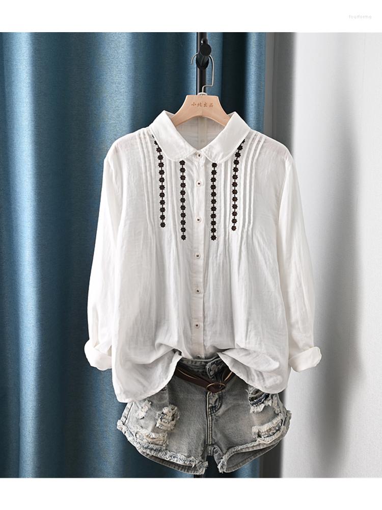 Women's Blouses Lamtrip Unique Floral Vine Kawaii Embroidery Long Sleeve Sweet Pleated White Shirt Blouse Mori Girl
Women's Blouses Lamtrip Unique Floral Vine Kawaii Embroidery Long Sleeve Sweet Pleated White Shirt Blouse Mori Girl