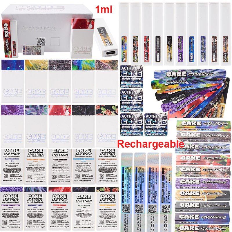 CAKE Gen 6 Ceramic Coil Disposable Vape Pen Rechargeable 280mAh Battery Empty 1ml She Hits Different Thick Oil Carts E Cigarette Starter Kit Packaing 10 Flavors
CAKE Gen 6 Ceramic Coil Disposable Vape Pen Rechargeable 280mAh Battery Empty 1ml She Hits Different Thick Oil Carts E Cigarette Starter Kit Packaing 10 Flavors