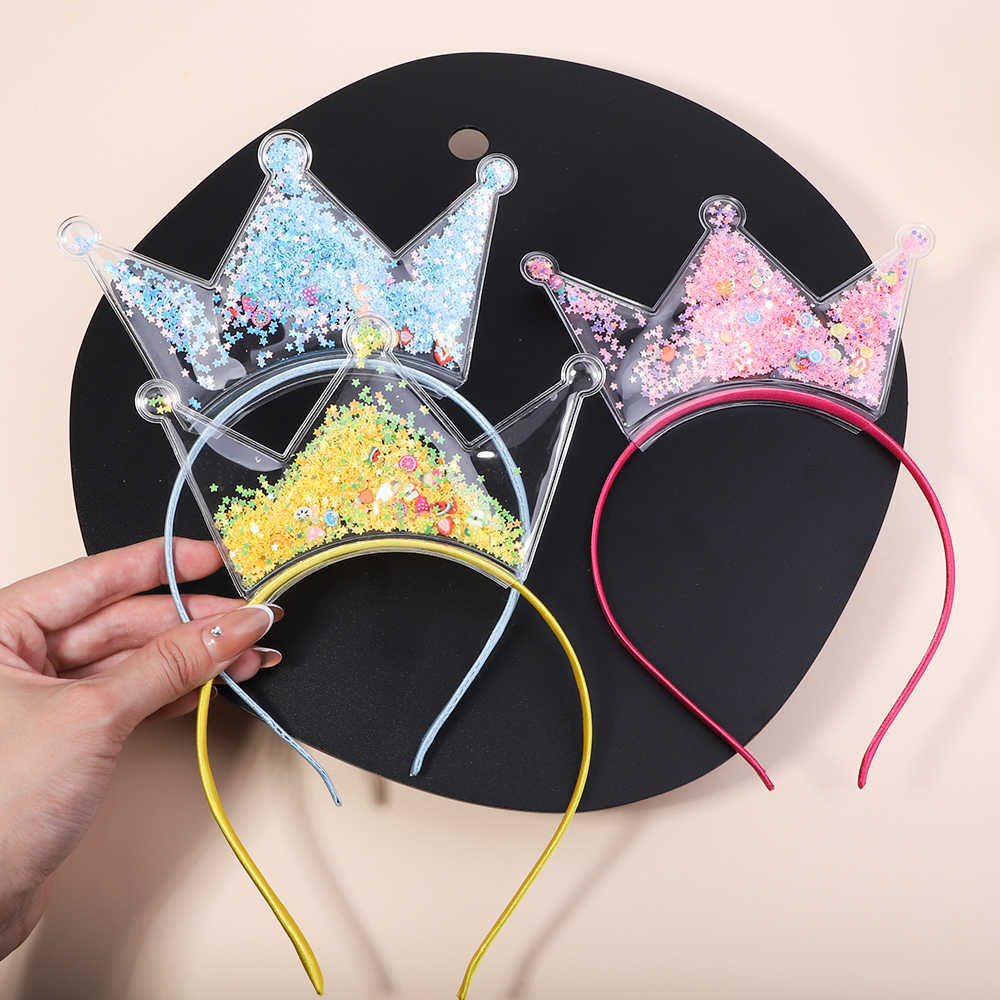 Other Transparent Headbands For Children Kids Girls Fashion Glitter Sequin Teeth Hairbands Bezel Hair Hoops Hair Accessories