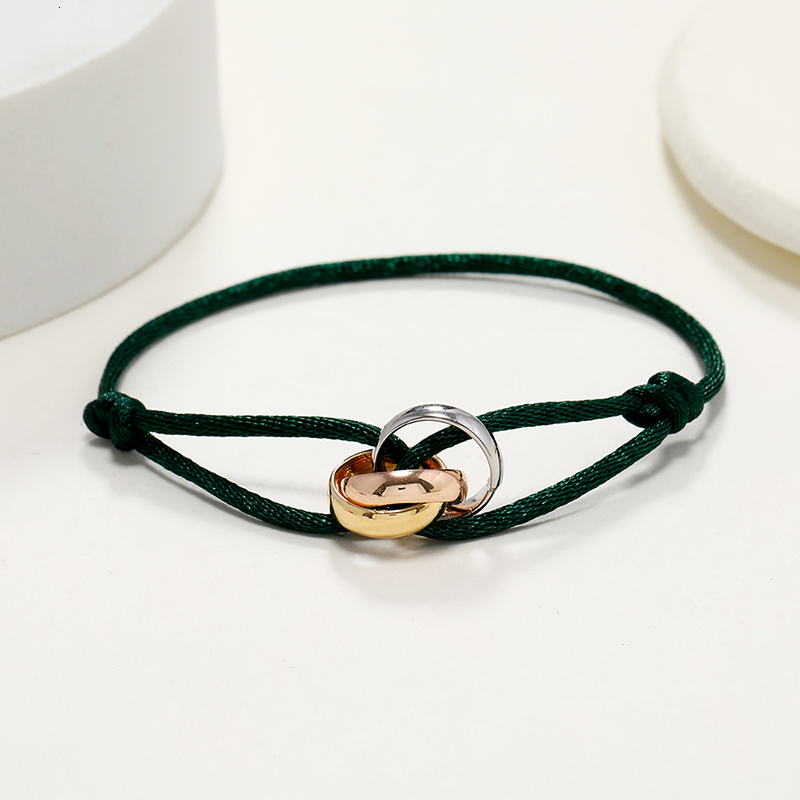 Chain Simple Fashion Unisex Bracelet 3 Metal Buckle Hand Chain Adjustable Men's Rope Bracelet for Women Jewelry Gifts 230605