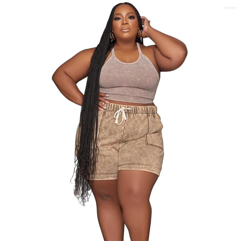 Women's Tracksuits Plus Size Two Pieces Set Woman Summer Casual Biker Shorts Solid Sleeveless Tank With Sports Suit Clothing, Green
Women's Tracksuits Plus Size Two Pieces Set Woman Summer Casual Biker Shorts Solid Sleeveless Tank With Sports Suit Clothing, Green