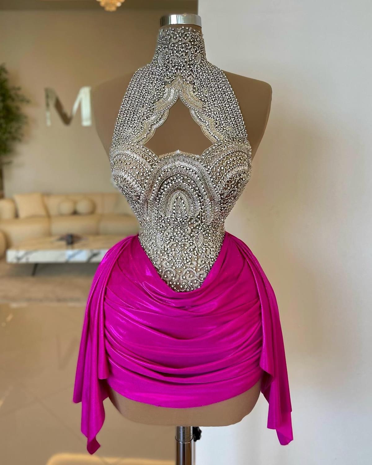 Fuia Sheath Graduation Dress Lace Beaded Satin Short Mini Homecoming Party Formal tail Prom Gowns Dresses
