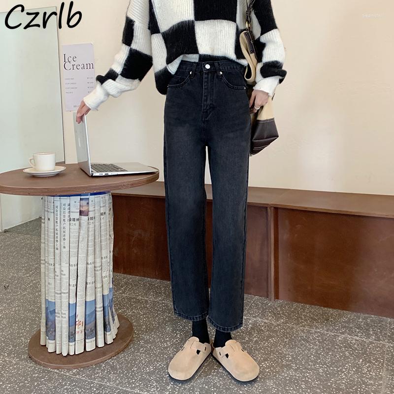 Women' Jeans Women Straight Vintage High Waist Fashion Korean Style Ankle-length Mujer Retro Teens Trousers Autumn Streetwear, White
Women' Jeans Women Straight Vintage High Waist Fashion Korean Style Ankle-length Mujer Retro Teens Trousers Autumn Streetwear, White