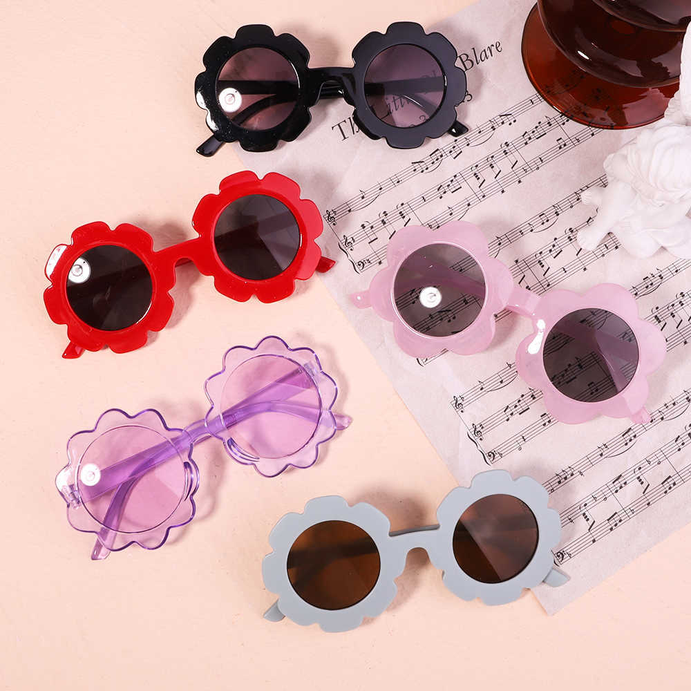 Other 2PCS/Pack Headband Flower Sunglasses Girls Beach Photography Props Toddler Hair Bands Headwear Kids Hair Accessories