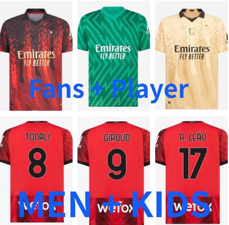 22 23 24 GIROUD soccer jerseys home IBRAHIMOVIC football shirt 2023 2024 TONALI REBIC Camiseta de futbol THEO BRAHIM R.LEAO FLORENZI Ac Milans fans player men kids kit
22 23 24 GIROUD soccer jerseys home IBRAHIMOVIC football shirt 2023 2024 TONALI REBIC Camiseta de futbol THEO BRAHIM R.LEAO FLORENZI Ac Milans fans player men kids kit