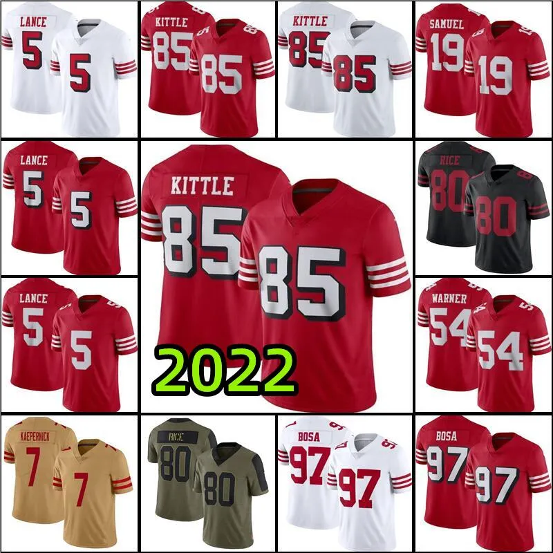 Trey Lance Jersey Nick Bosa Football George Kittle Deebo Samuel Jerry Rice Jimmy Garoppolo Fred Warner McCaffrey Joe Mostert Brock Purdy, Men jersey7
Trey Lance Jersey Nick Bosa Football George Kittle Deebo Samuel Jerry Rice Jimmy Garoppolo Fred Warner McCaffrey Joe Mostert Brock Purdy, Men jersey7