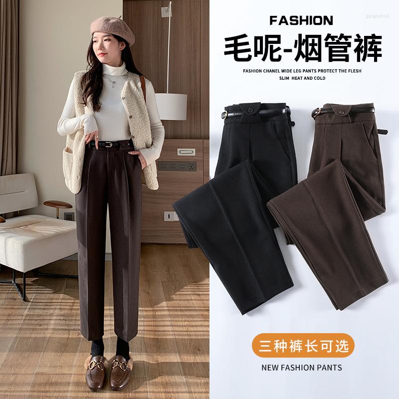 Women's Pants Winter Thicken Women Wool Female Warm Autumn Soft Korean Ankle-Length High Waist Loose Woolen Vintage Harem Trousers, Gold
Women's Pants Winter Thicken Women Wool Female Warm Autumn Soft Korean Ankle-Length High Waist Loose Woolen Vintage Harem Trousers, Gold