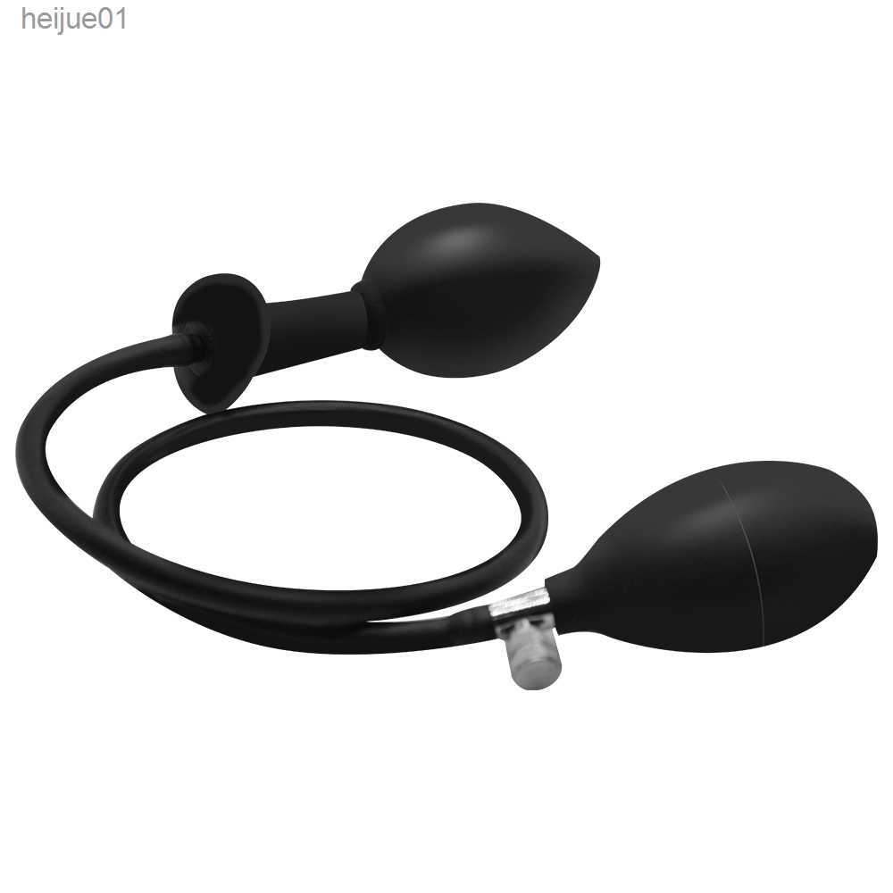 Inflator Silicone Inflatable Anal Plug Extra Large Inflatable Butt Plug pump up anal toys for women man sex toy L230518