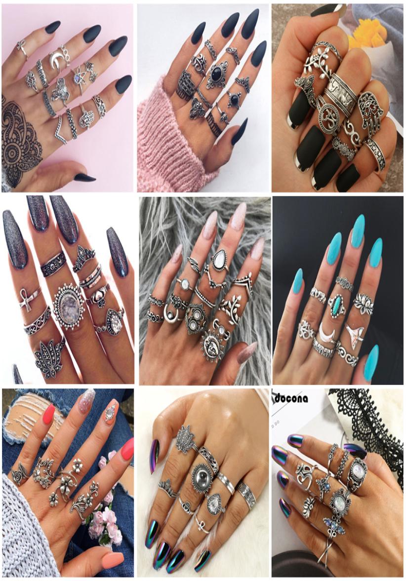 Docona Boho Finger Jewelry Crown Geometric Rhinestone Leaf Women Ring Sets Hollow Stacking Finger Rings Vintage Silver Color7460902
Docona Boho Finger Jewelry Crown Geometric Rhinestone Leaf Women Ring Sets Hollow Stacking Finger Rings Vintage Silver Color7460902
