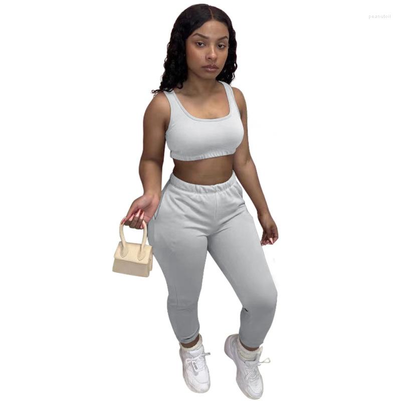 Women's Two Piece Pants Gym Sport Set Fashion Women Crop Top And O Neck Sleeveless Croptop Tracksuits Sweatpants Joggers, Black
Women's Two Piece Pants Gym Sport Set Fashion Women Crop Top And O Neck Sleeveless Croptop Tracksuits Sweatpants Joggers, Black