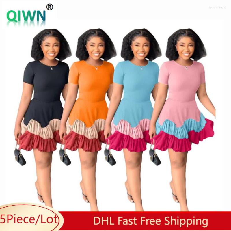 Party Dresses 5Pcs Bulk Items Wholesale Women Summer Casual Short Sleeve Patchwork Pleated Skirts For Ladies Fashion Clothes 7886, Black
Party Dresses 5Pcs Bulk Items Wholesale Women Summer Casual Short Sleeve Patchwork Pleated Skirts For Ladies Fashion Clothes 7886, Black