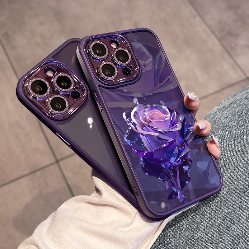 No yellowing Bling Rose Diamond lens protection Phone Case For iPhone 14 13 12 11 Pro Max Plus Fall resistant dirt resistant
No yellowing Bling Rose Diamond lens protection Phone Case For iPhone 14 13 12 11 Pro Max Plus Fall resistant dirt resistant