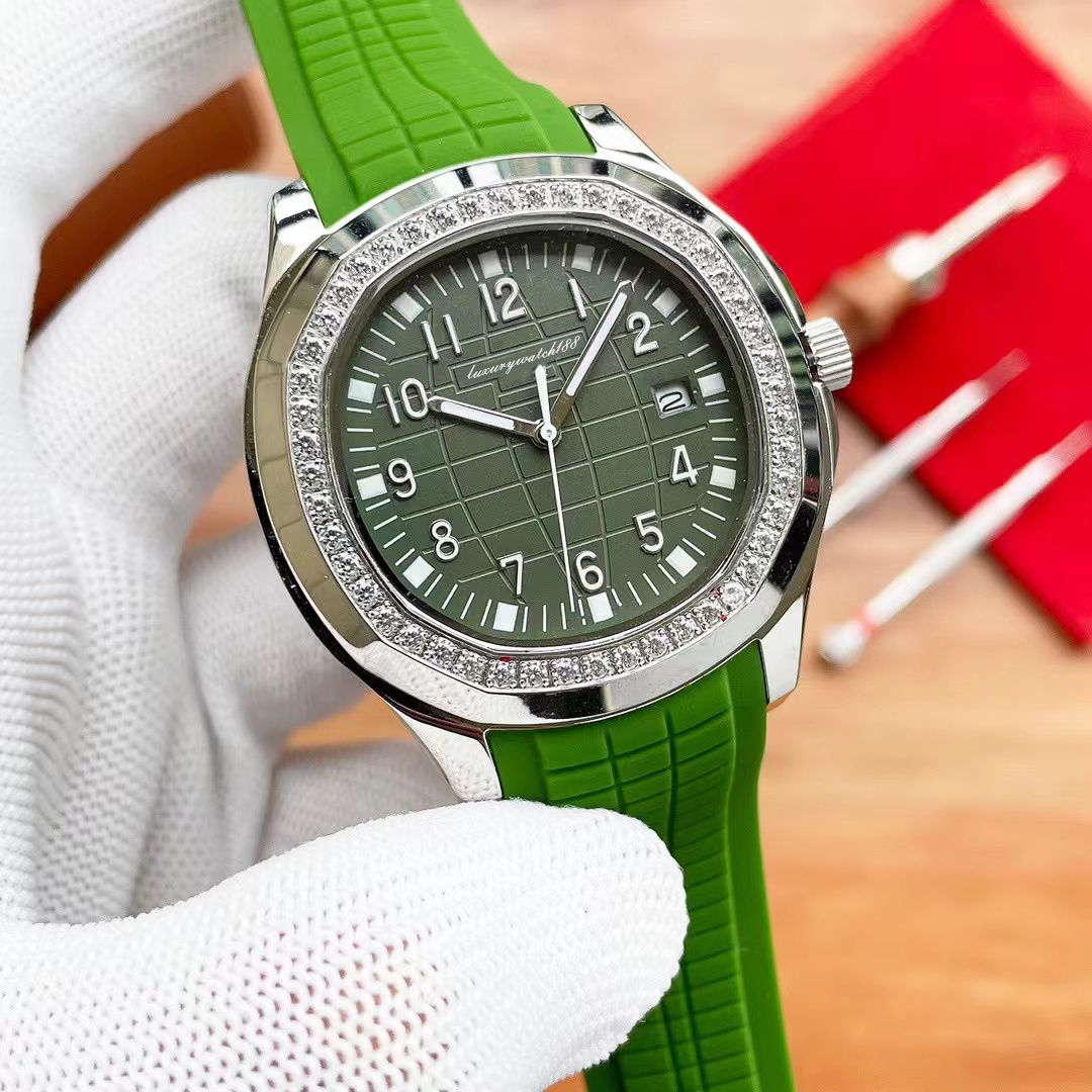 Mens watch designer womens mine watch movement diamond size 38mm leather stainless steel bracelet sapphire waterproof