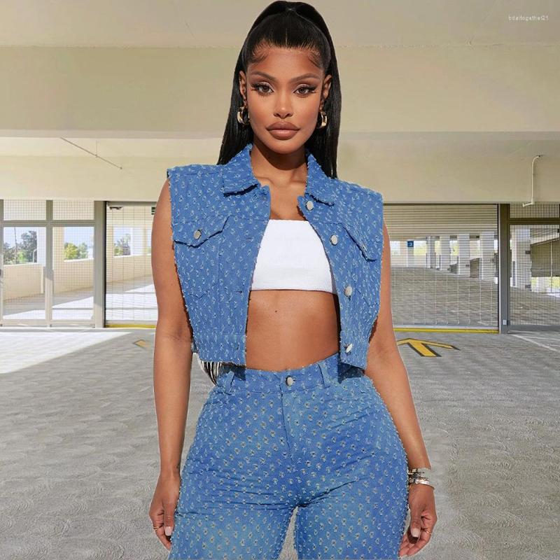 Women' Vests Fashion Denim Vest Women Outfits Sleevless Jackets Hole Cardigan Cargo Jeans Blouses Turn-down Collar Ripped Y2K Tops, Blue
Women' Vests Fashion Denim Vest Women Outfits Sleevless Jackets Hole Cardigan Cargo Jeans Blouses Turn-down Collar Ripped Y2K Tops, Blue