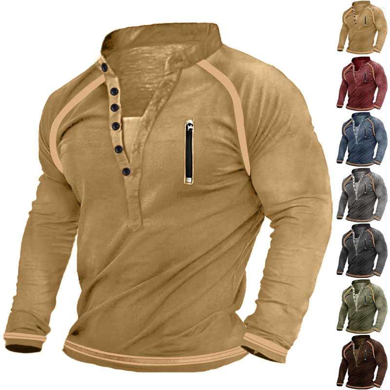 Men's Casual Shirts V-Neck Sweater Men'S 3d Digital Printing Stand Collar 6 Button Vintage And Blouses Long Sleeve Clothing Y2k, Coffee
Men's Casual Shirts V-Neck Sweater Men'S 3d Digital Printing Stand Collar 6 Button Vintage And Blouses Long Sleeve Clothing Y2k, Coffee