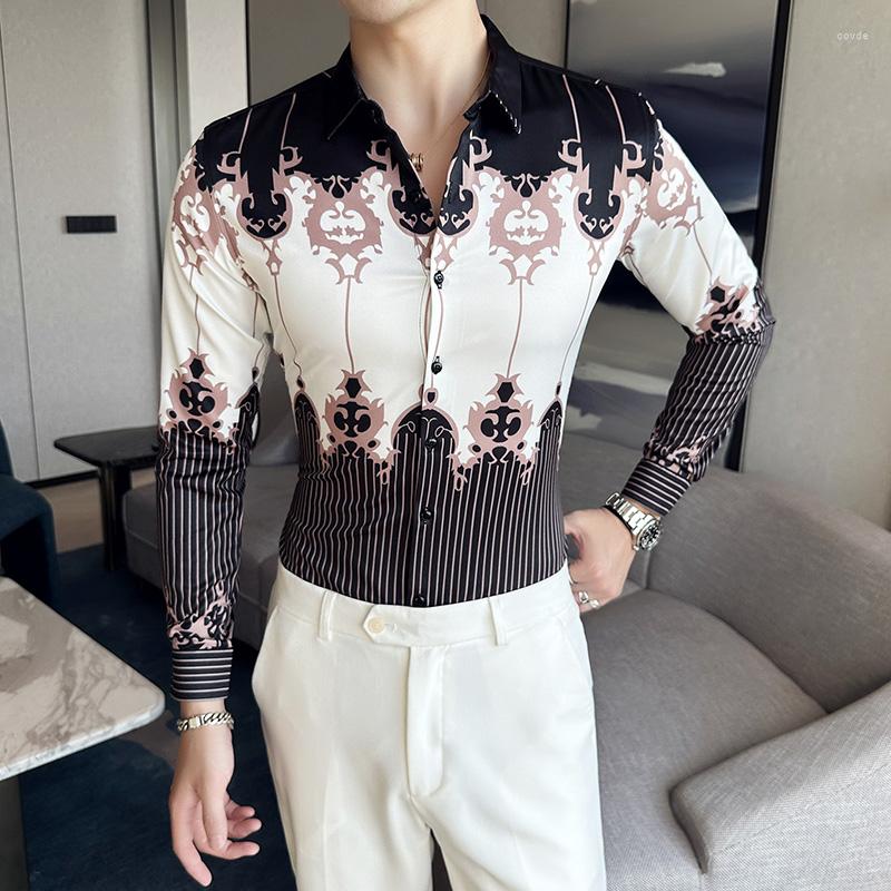 Men's Casual Shirts Luxury Men's Printed Spring Autumn Korean Long Sleeve Slim Men Dress Shirt Party Business Social Boutique Ropa, 2920
Men's Casual Shirts Luxury Men's Printed Spring Autumn Korean Long Sleeve Slim Men Dress Shirt Party Business Social Boutique Ropa, 2920