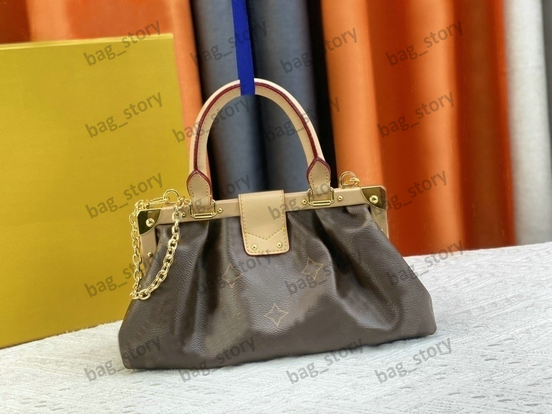 23 SS Designer Monograms Clutch Handbags Womens Luxurys Clutchs With Chain S-lock Riveted Clasp Bag Rolled Leather Top Handle Bags Evening bag for Ladies M46544
23 SS Designer Monograms Clutch Handbags Womens Luxurys Clutchs With Chain S-lock Riveted Clasp Bag Rolled Leather Top Handle Bags Evening bag for Ladies M46544
