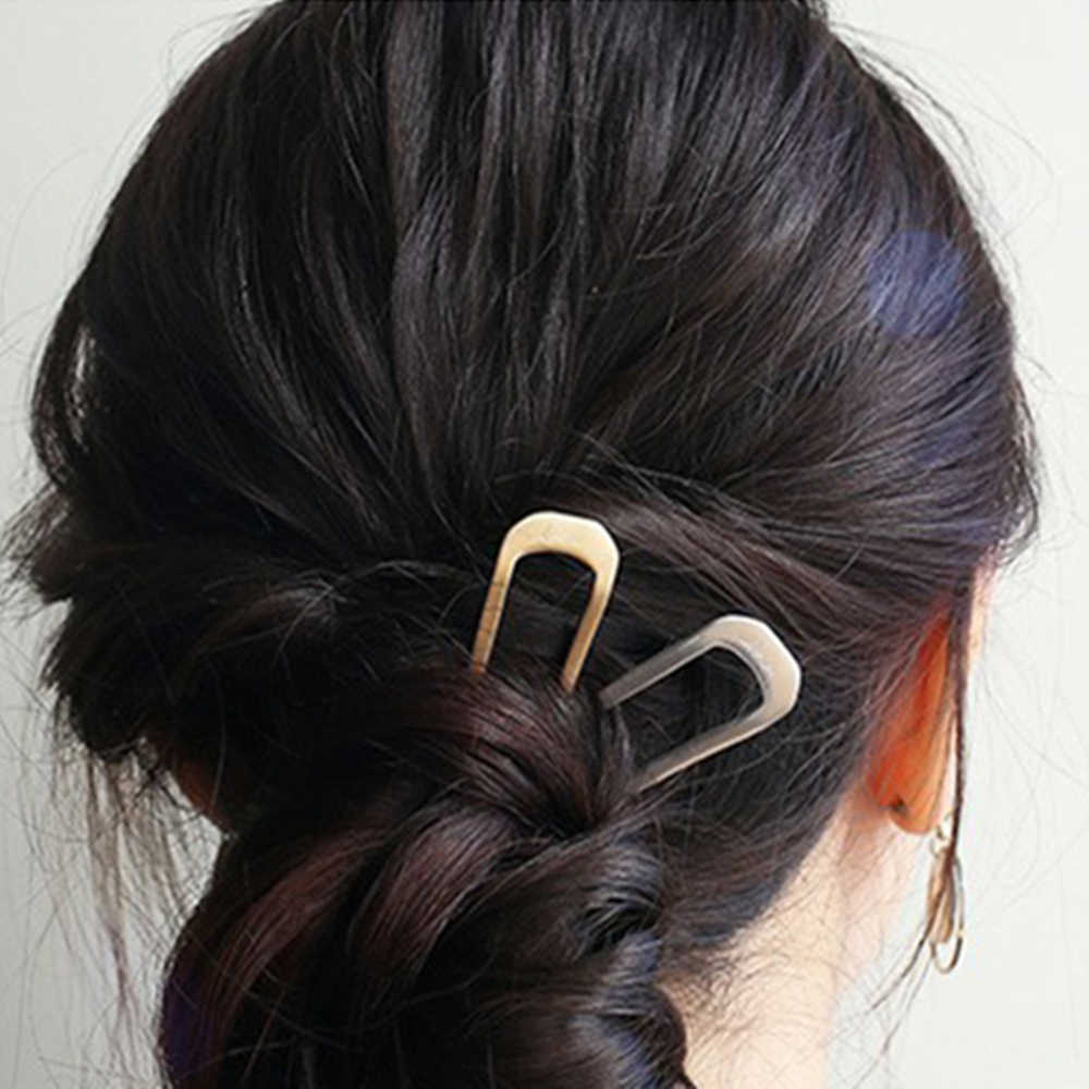 Other Fashion Simple Metal Shape Hair Sticks For Women Hair Styling Accessories Elegant Hairpin