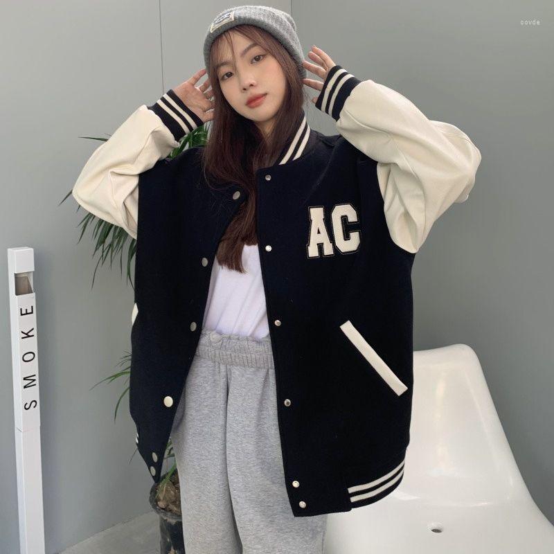 Women's Jackets 2023 Spring American Vintage Baseball Jersey Loose Jacket Top Coat, Black
Women's Jackets 2023 Spring American Vintage Baseball Jersey Loose Jacket Top Coat, Black