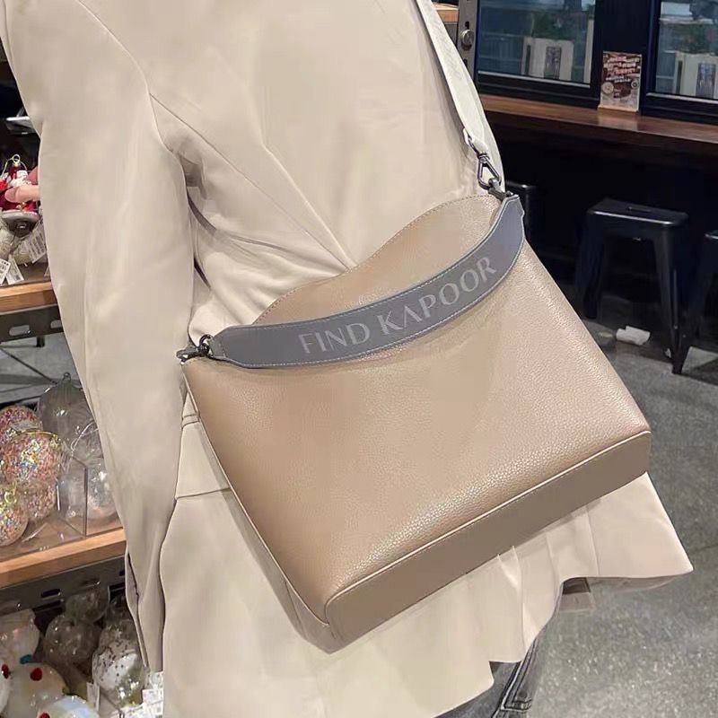 Korean findkapoor New Style Shoulder bags Letter Square Structure Unisex Water Bucket Postman Bag 2824