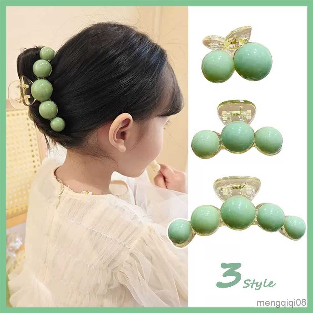 Other Colorful Plastic Hair for Women Girl Back Head Hair Shark Clips Large Size Hairpin Crab Barrettes Hair Accessories