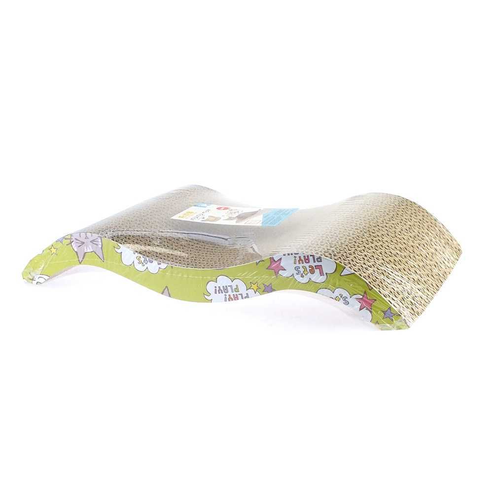 New Corrugated Paper Cat Scratcher Catnip Scratch Pad Mat Kitten Scratching For Cats Cat Scratcher Pet Game Toys Pet Supplies LY0003