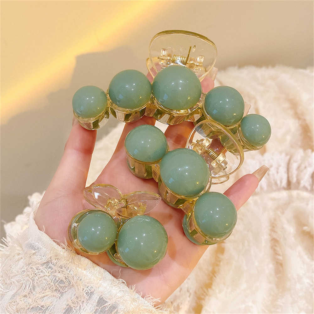 Other Colorful Plastic Hair for Women Girl Back Head Hair Shark Clips Large Size Hairpin Crab Barrettes Hair Accessories