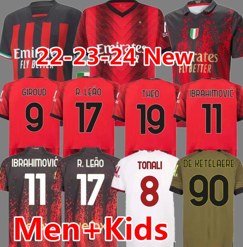 22 23 24 Ac GIROUD soccer jerseys Milans IBRAHIMOVIC football shirt 2023 2024 TONALI REBIC Camiseta KJAER THEO BRAHIM R.LEAO 4TH Men Kids Kit set uniforms, Adult 3rd patch+ucl
22 23 24 Ac GIROUD soccer jerseys Milans IBRAHIMOVIC football shirt 2023 2024 TONALI REBIC Camiseta KJAER THEO BRAHIM R.LEAO 4TH Men Kids Kit set uniforms, Adult 3rd patch+ucl