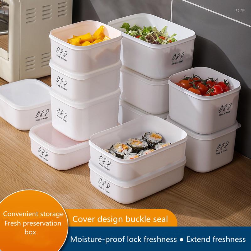 Storage Bottles Kitchen Thickened Box Sealed Plastic Freshener Refrigerator Microwave Heating Lunch Food Container
Storage Bottles Kitchen Thickened Box Sealed Plastic Freshener Refrigerator Microwave Heating Lunch Food Container