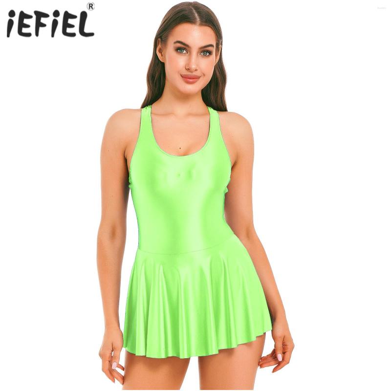 Casual Dresses Womens Female U Neck Leotard Mini Glossy Tank Dress One-Piece Swimsuit Swimwear Sleeveless Nightclub Vestido Costume, Burgundy
Casual Dresses Womens Female U Neck Leotard Mini Glossy Tank Dress One-Piece Swimsuit Swimwear Sleeveless Nightclub Vestido Costume, Burgundy