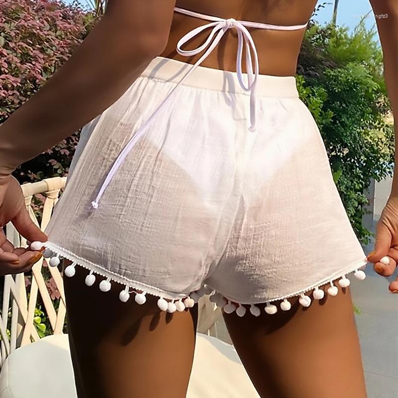 Women's Shorts Womens Hight Waist Tassel Trim Beach Solid Elastic Waistband Panties Beachwear Women Translucent Pants, Black
Women's Shorts Womens Hight Waist Tassel Trim Beach Solid Elastic Waistband Panties Beachwear Women Translucent Pants, Black