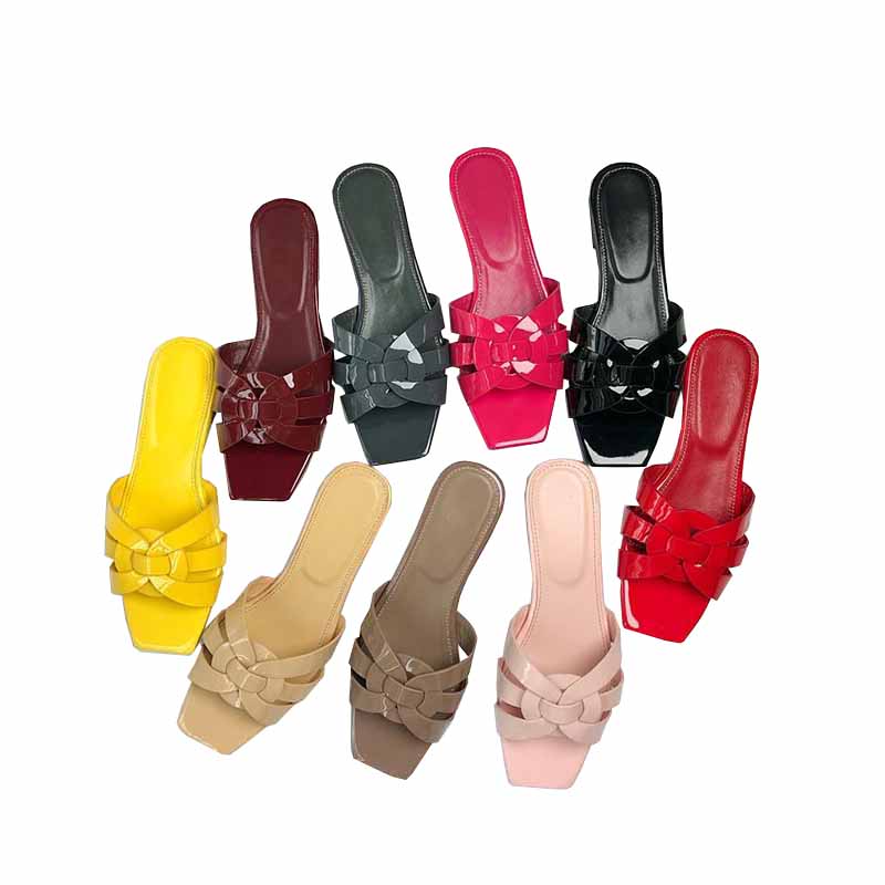 designer Tribute Mules In Patent Leather women smooth Sandals beach slippers Intertwining Starps falt shoes Square Toe flip flops Slides Slip-on Sandal Slipper, 15
designer Tribute Mules In Patent Leather women smooth Sandals beach slippers Intertwining Starps falt shoes Square Toe flip flops Slides Slip-on Sandal Slipper, 15