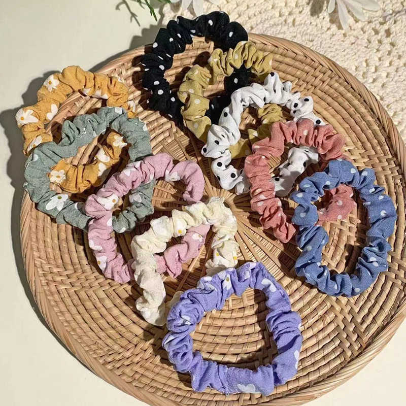 Other 20pcs Women Intestine Shaped Hair Ties Hairband Girls Sweet Fabric Hairbands Hair Accessories Holder Hair Ropes