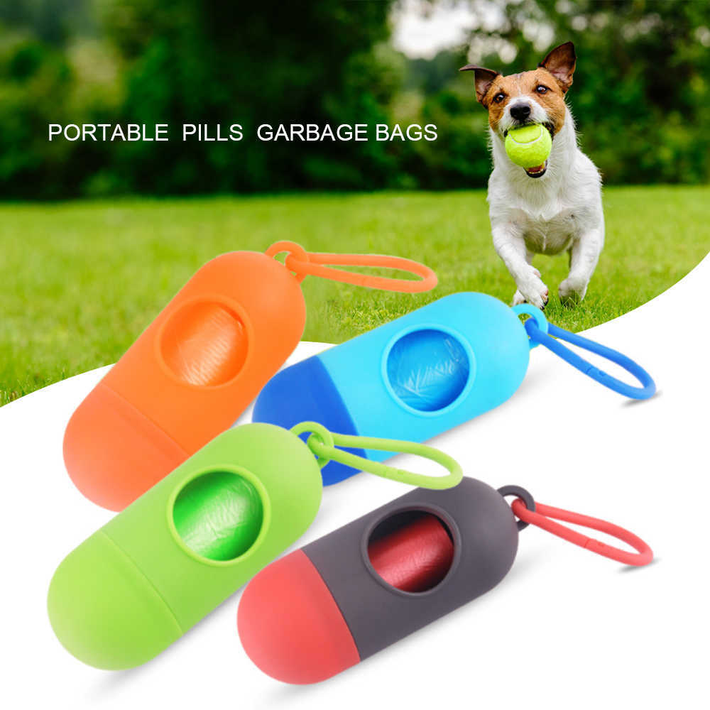 New Pet Dog Poop Bags Pooper Bag Carrier Outdoor Dog Accessories Portable Poop Garbage Bags For Dogs Cat Pet Supplies Pooper Scooper
