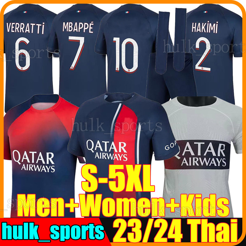 4XL 5XL 23/24 MBAPPE HAKIMI home soccer jerseys SERGIO RAMOS R.SANCHES Maillots de football shirts 2023 2024 ASENSION VERRATTI DANILO C. Soler PSGs Kits sock sets fourth, 23-24 new
4XL 5XL 23/24 MBAPPE HAKIMI home soccer jerseys SERGIO RAMOS R.SANCHES Maillots de football shirts 2023 2024 ASENSION VERRATTI DANILO C. Soler PSGs Kits sock sets fourth, 23-24 new