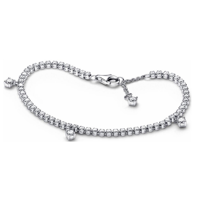 925 Sterling Silver Suspension Charm Bracelet Stream Star Single And Double Bracelets Full Of Drilg Tennis Bracelets Fashion Model Free Delivery